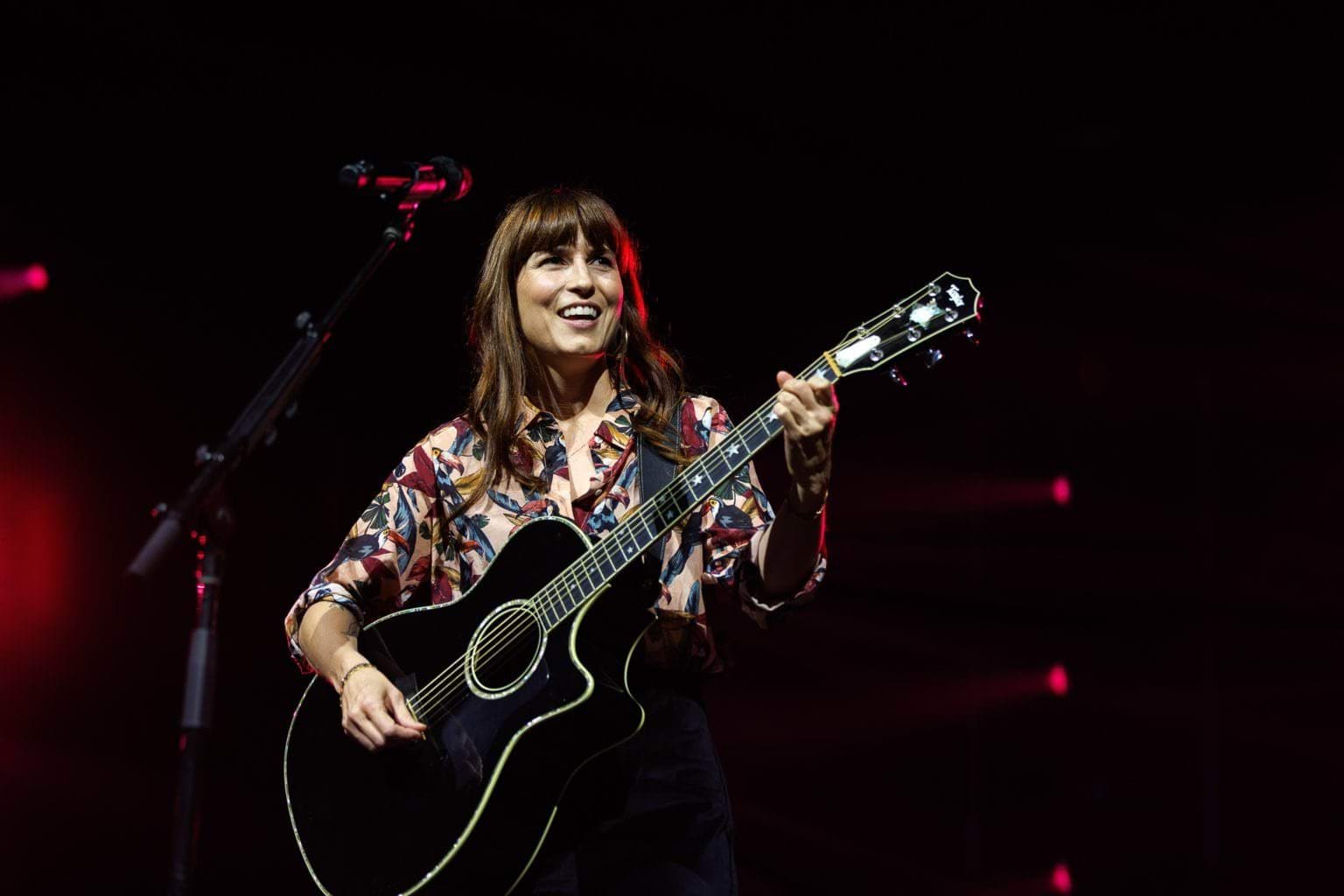 Missy Higgins performing at John Cain Arena.