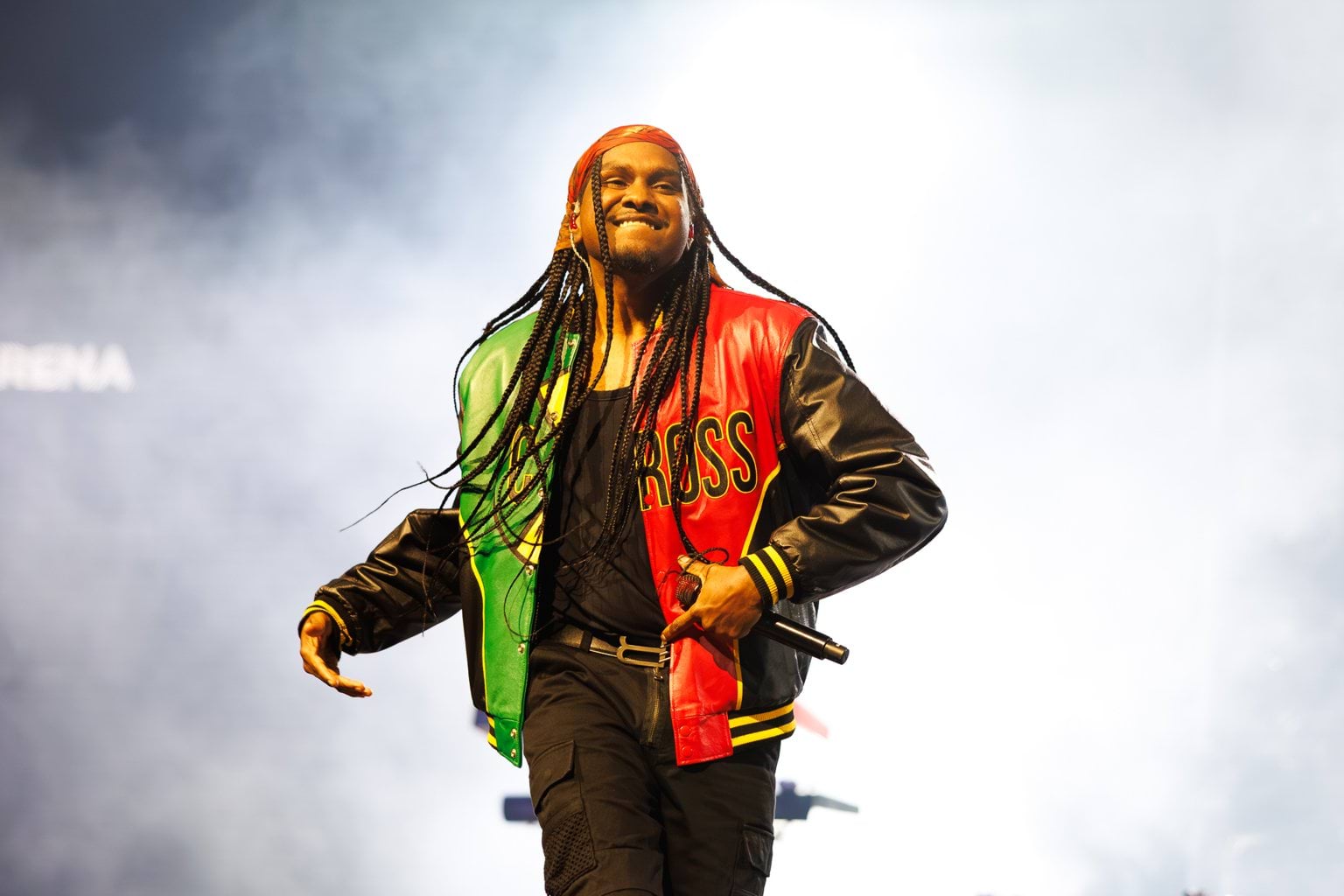 Baker Boy performing at John Cain Arena.